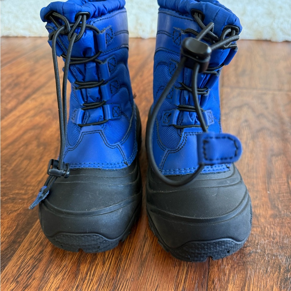 Kids Blue and Black Winter Boots